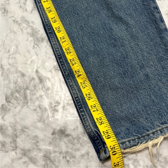 ZARA "The New Daddy" Jeans Wide Straight Leg High Waisted
Ripped Frayed Sz 2 16 - Picture 10 of 11